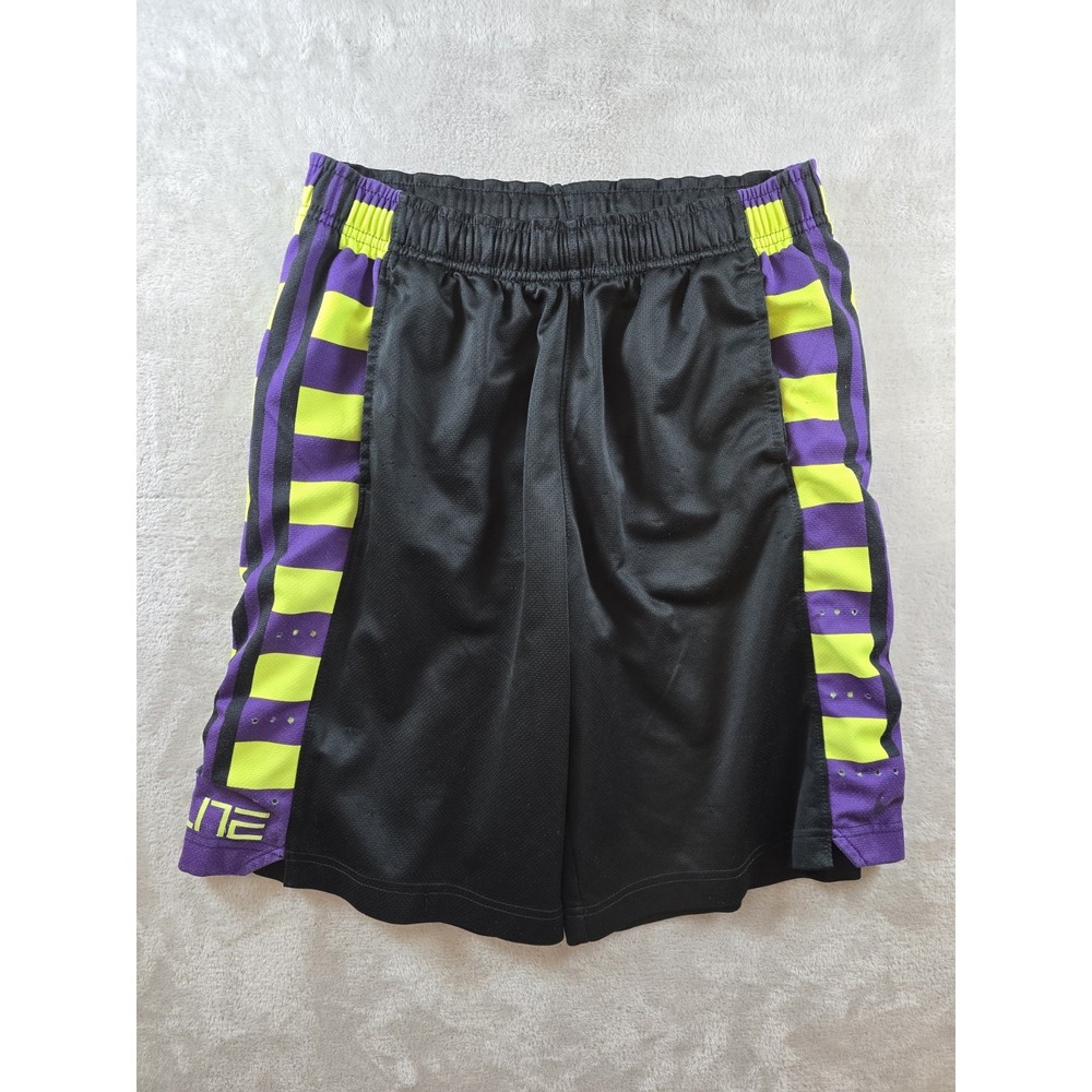 Nike Elite Dri Fit Shorts Youth Boys M Training Fitness Basketball 9" 698590-010